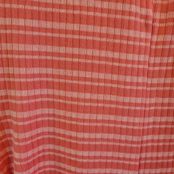 Jessica Simpson Pink Ribbed Striped Sleeveless Maternity Dress - Picture 3 of 6